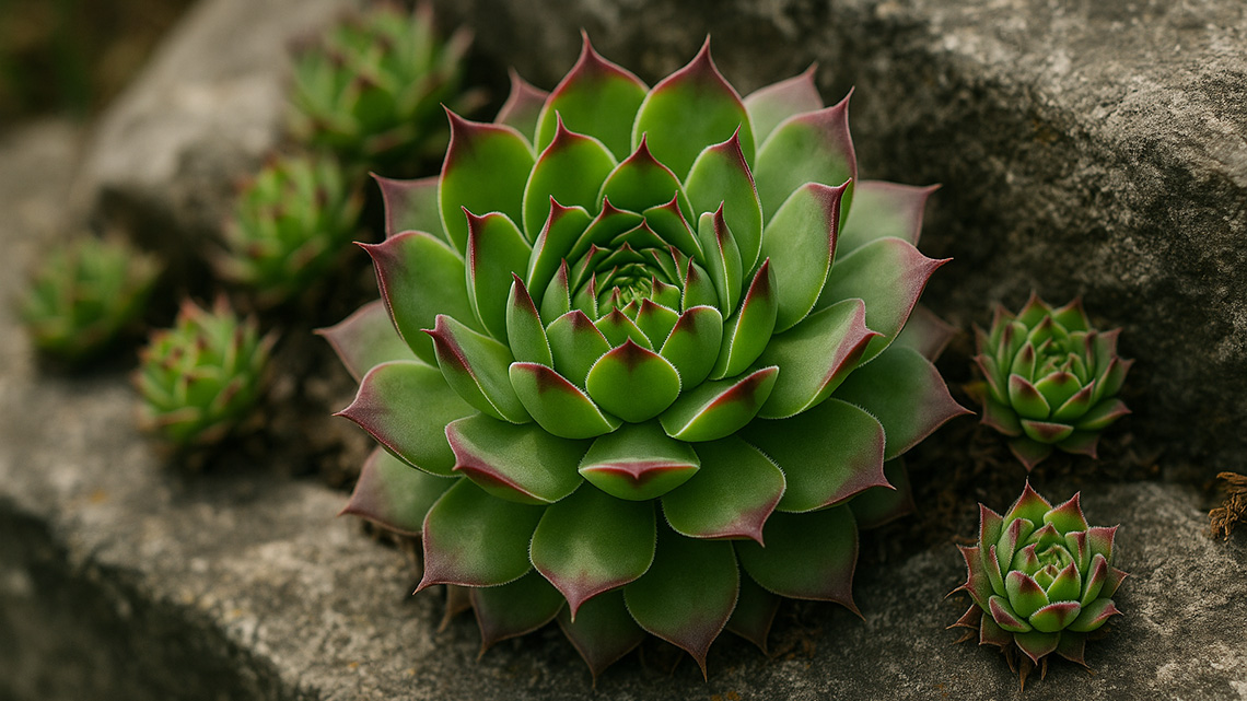 Houseleek – The Protective Plant of the Home (Sempervivum tectorum)