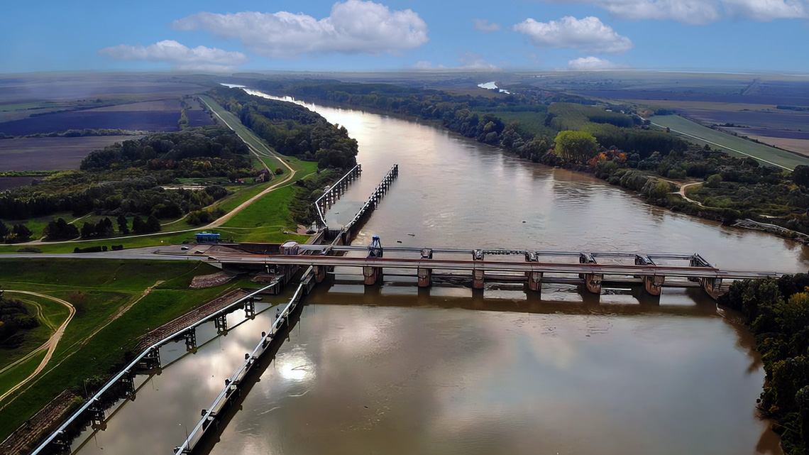 Tisa River Dam near Novi Bečej