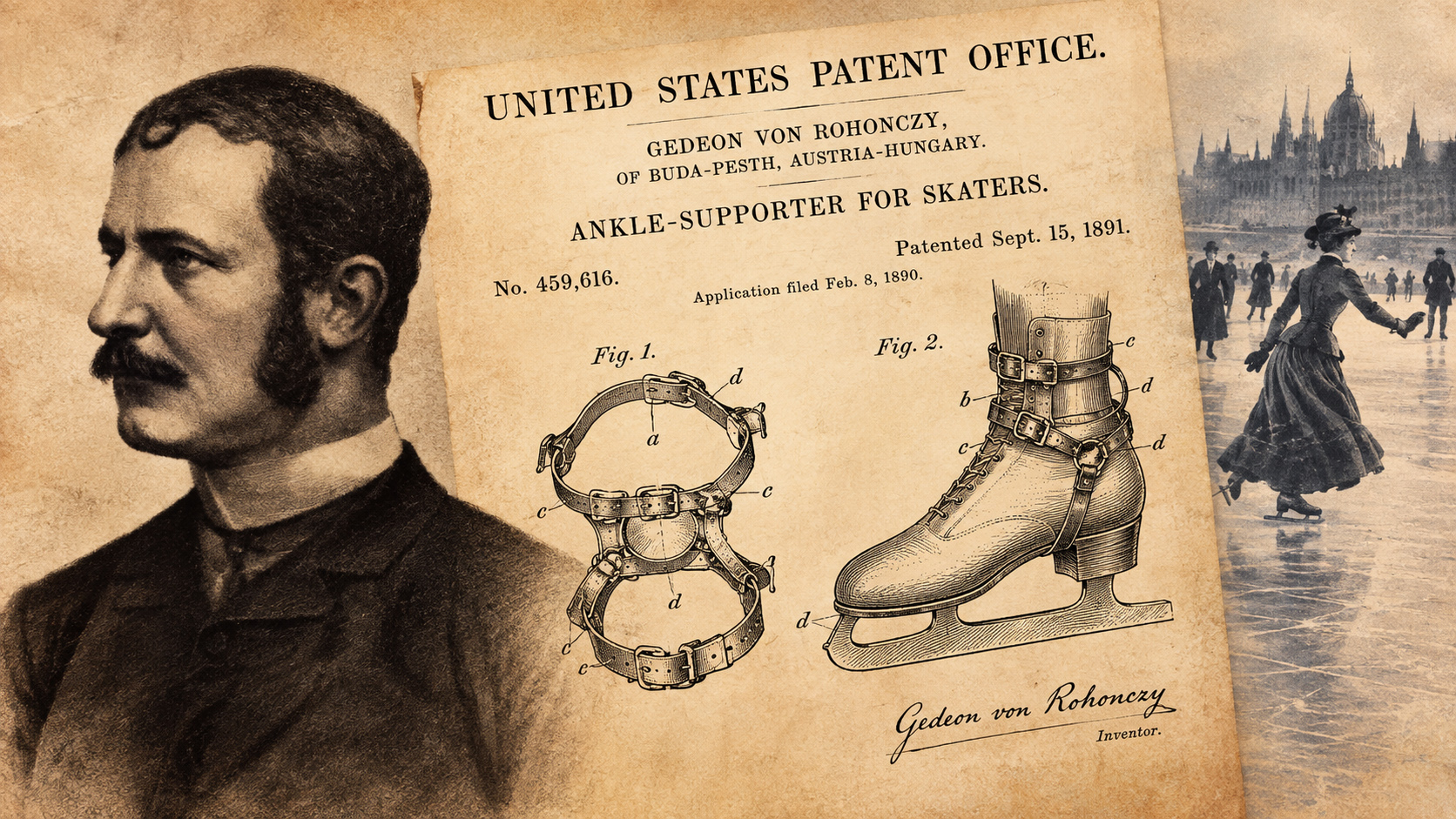 Gedeon Rohonci i patent za klizače iz 1891. godine